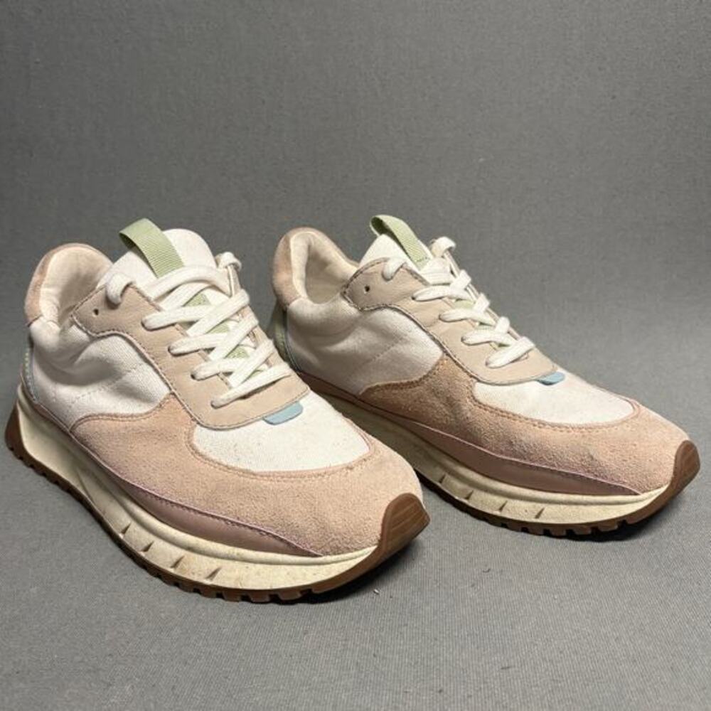 Madewell Kickoff‎ Trainer Sneakers in Neutral Colorblock Leather Women's